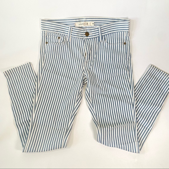 Pistola Women Size 26 Pant Cara Skinny blue white - Picture 3 of 5